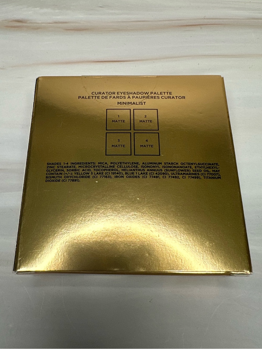 Hourglass Curator Eyeshadow Palette Minimalist Gold Compact New w/ Box - Picture 8 of 11